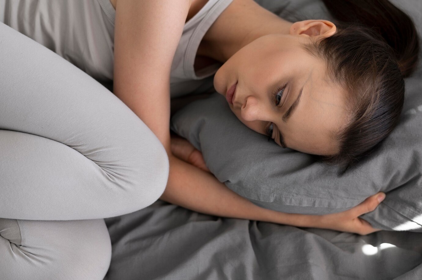 young woman depressed with seasonal affect disorder