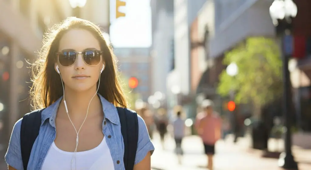 Woman Regulating Sleep with Morning Walks