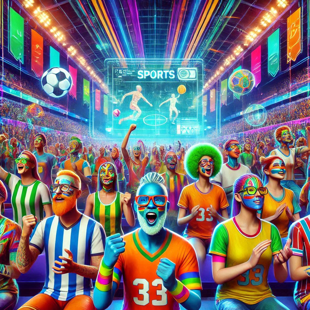 This image shows the new future of digital sports fans.