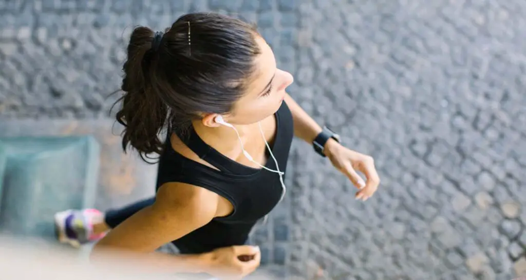 Women High-Intensity Walking instead of running.