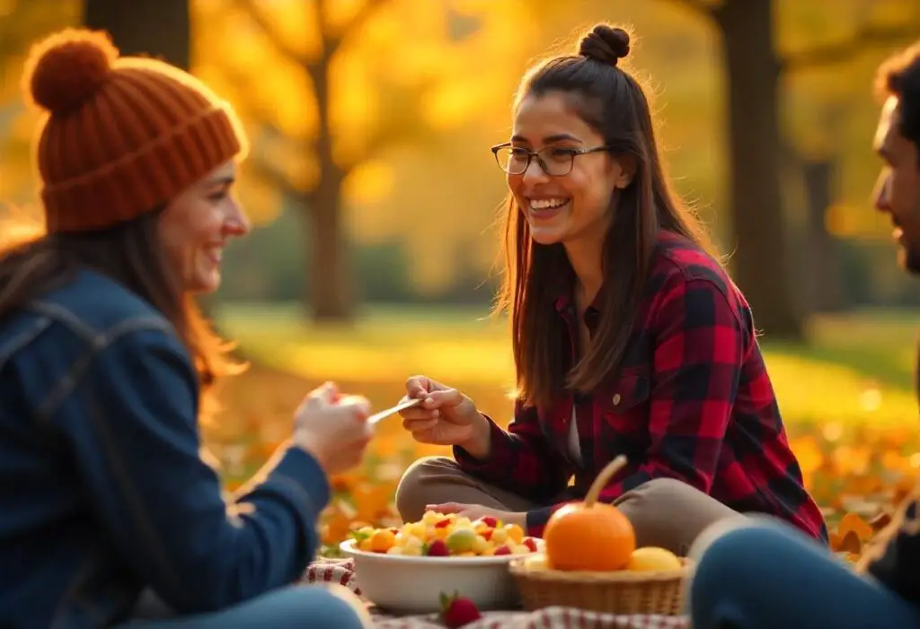 A group of 3 eating healthy fruits on an empty stomach/