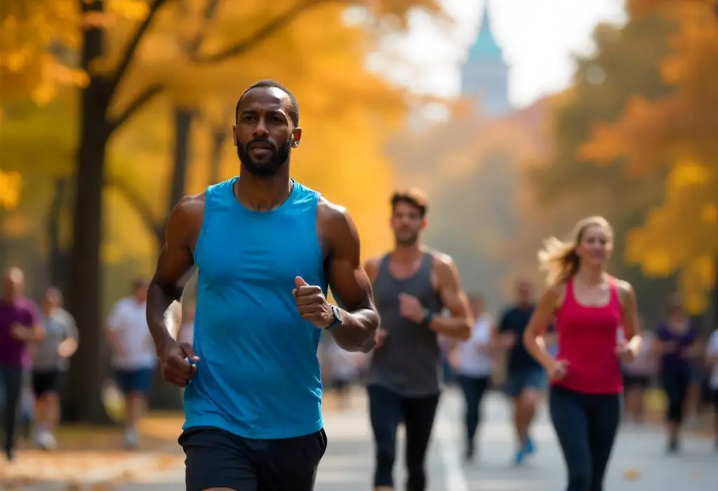 Walking marathons is performing in the Denver.